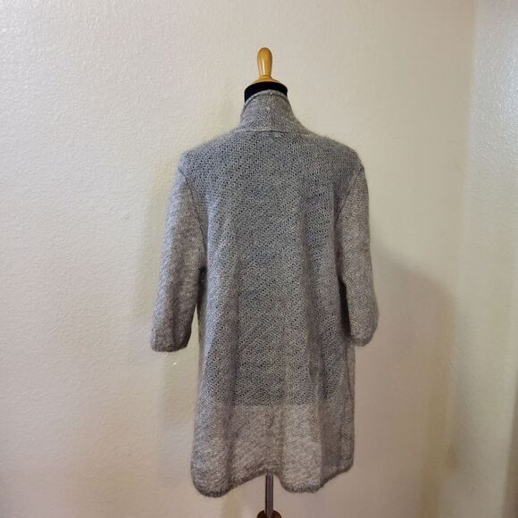 New Eileen Fisher Mohair Wool Blend Cardigan Sweater Size L - Picture 6 of 10